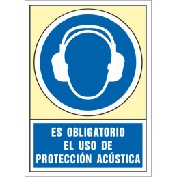 SYSSA,Señal Es obligatorio el uso de protección acústica