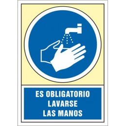 SYSSA,Señal Es obligatorio lavarse las manos después de utilizar estos