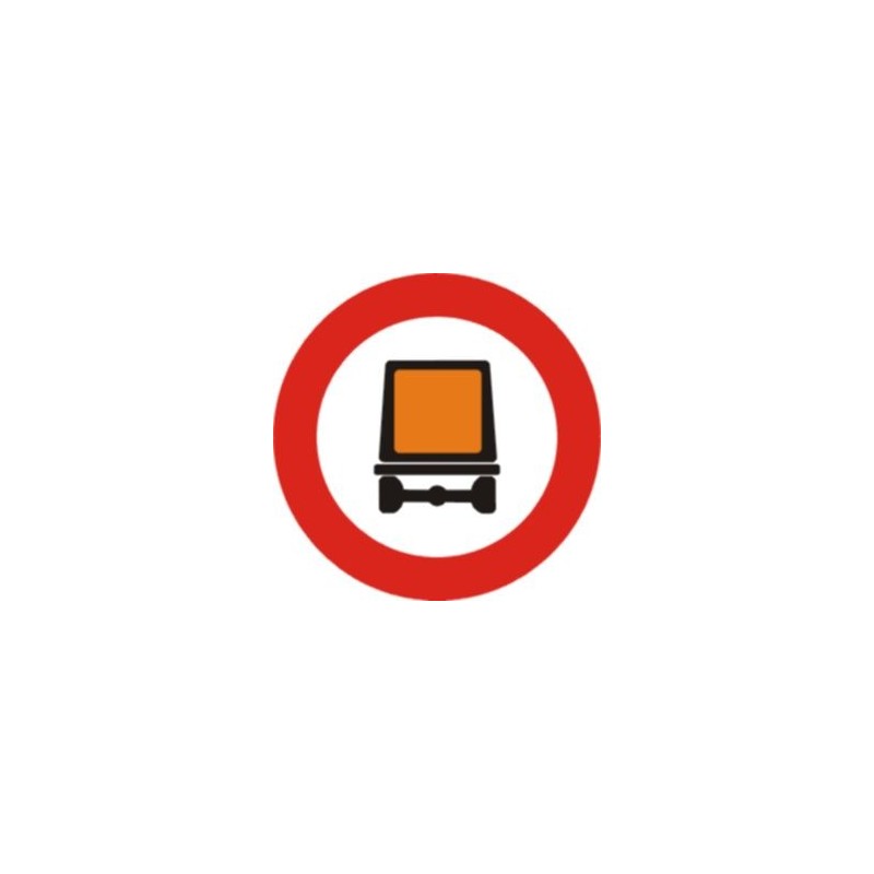 SYSSA - Señal Entrada prohibida a vehículos con mercancías peligrosas TIPO Económica - Ref- R108