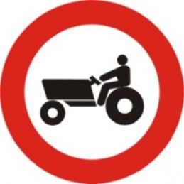 SYSSA - TIENDA ONLINE - R111 - Entrada prohibida a vehículos agrícolas de motor - TIPO ECONÓMICA