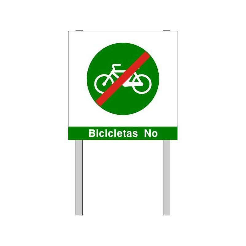 ZV05-Placa para jardín Bicicletas No