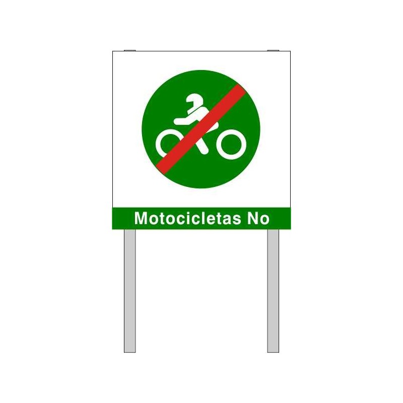 ZV06-Placa per a jardí Motocicletes No