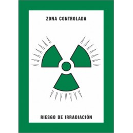 SYSSA,Señal Zona controlada Riesgo de irradiación
