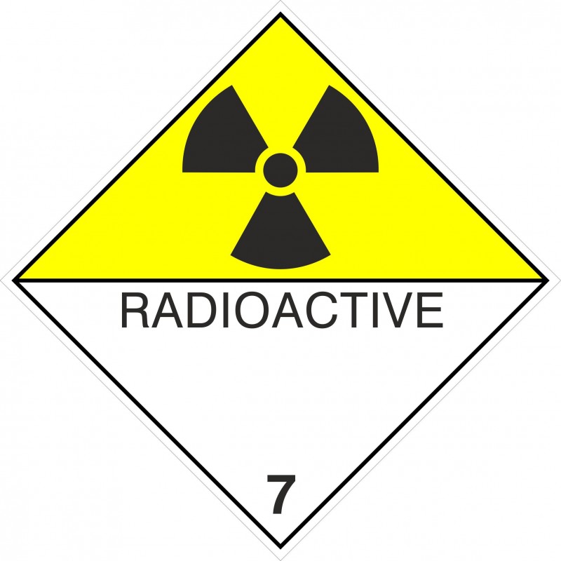 SYSSA - Tienda Online - ADR - Etiquetas adhesivas ADR Materias Radioactive marginal 7