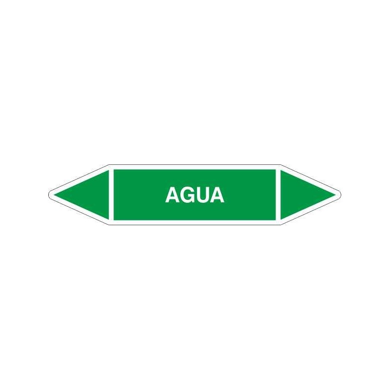 TUB01CT-Etiquetes canonades color Verd amb text "Aigua"