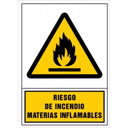 SYSSA,Señal Riesgo de incendio. Materias inflamables