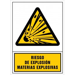 Senyal de risc d'explosió....