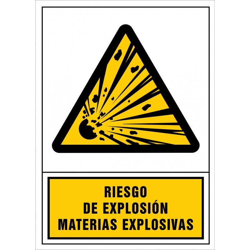 2012S-Senyal de risc d'explosió. Matèries explosives - Referència 2012