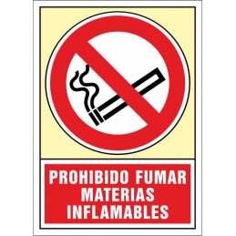 SYSSA,Señal Prohibido fumar. Materias inflamables