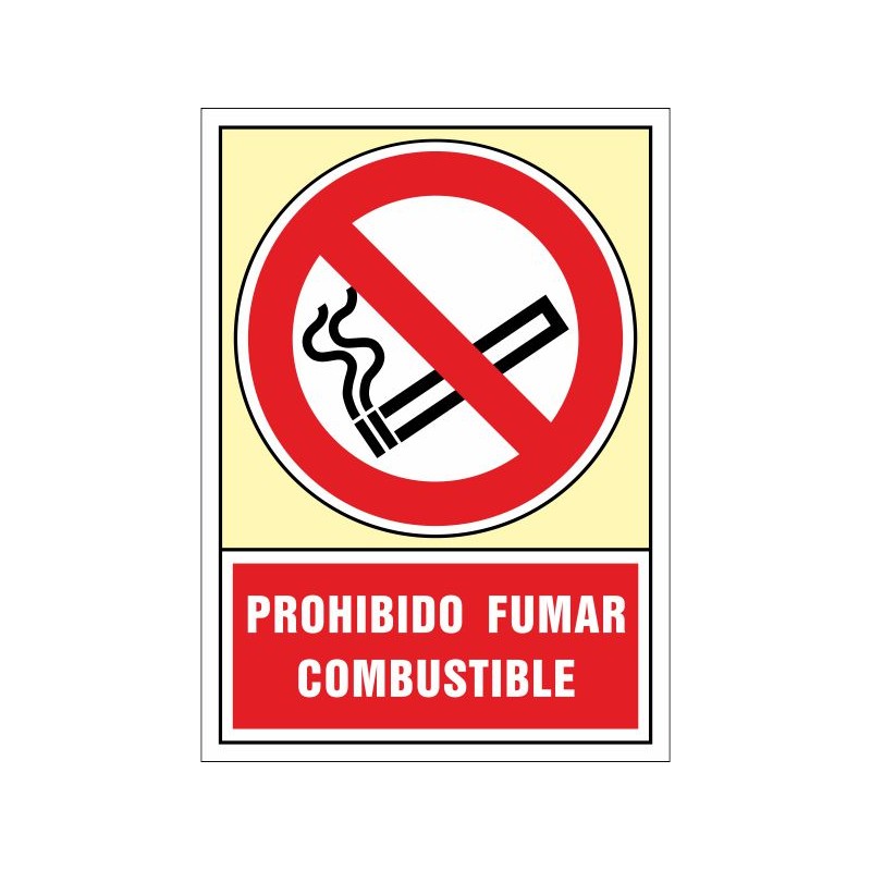 3005S-Señal Prohibido fumar, Combustible - Referencia 3005S