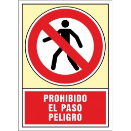 SYSSA, Senyal  Prohibit el pas perill