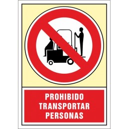 SYSSA, Senyal  Prohibit transportar persones