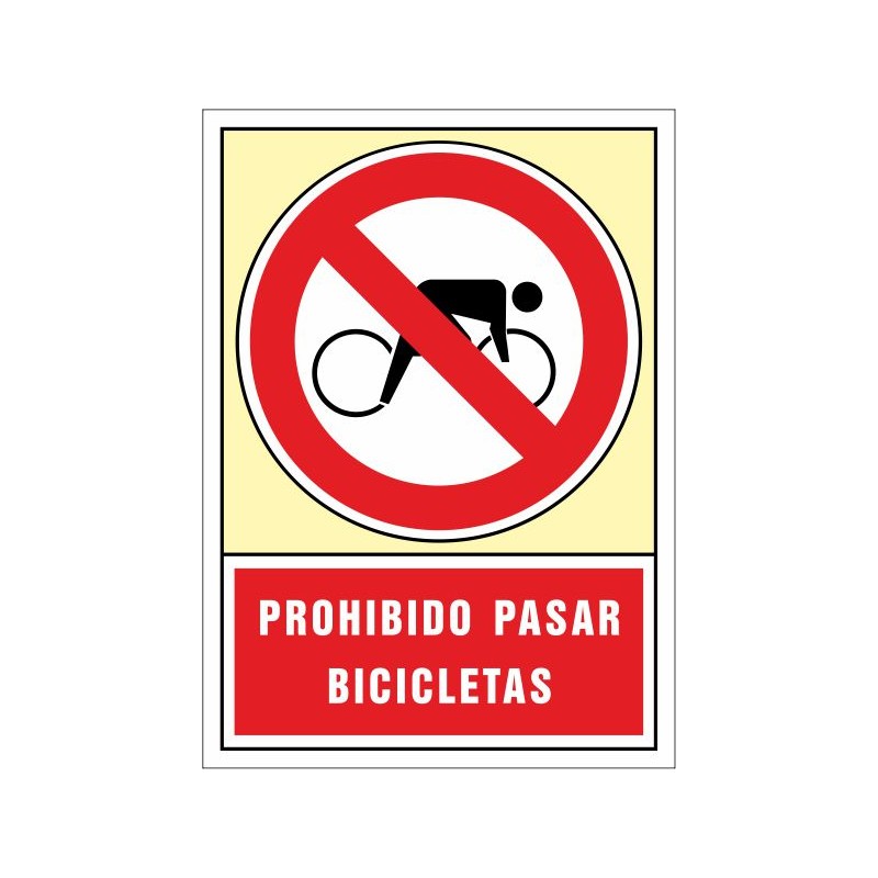 3072S-Senyal Prohibit passar bicicletes - Referència 3072S