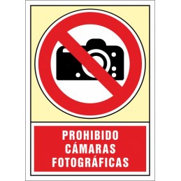 SYSSA, Senyal  Prohibit càmeres fotogràfiques