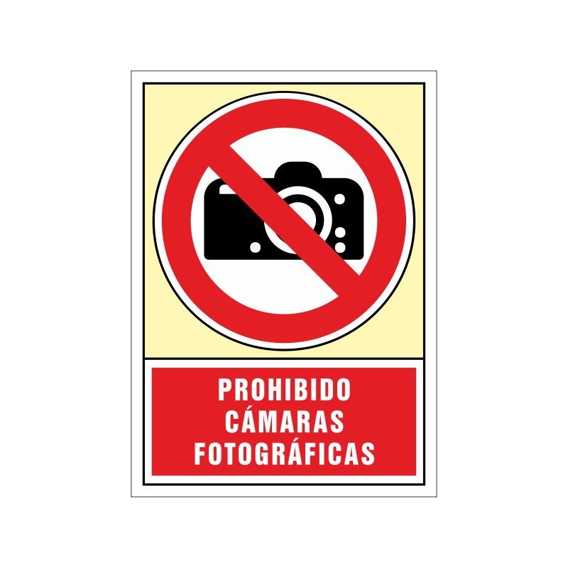 SYSSA, Senyal  Prohibit càmeres fotogràfiques