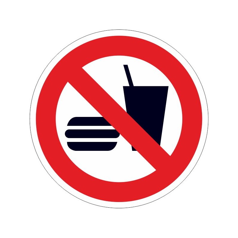 SYSSA,Señal Prohibido beber y comer