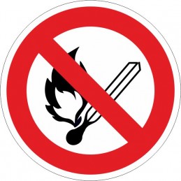 SYSSA,Señal Prohibido encender fuego