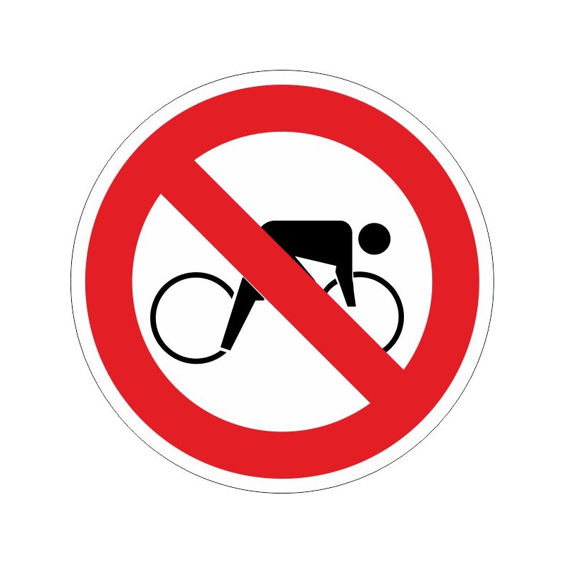 SYSSA, Senyal  Prohibit passar bicicletes