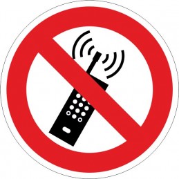 SYSSA,Señal Prohibido la utilización de telefonía móvil