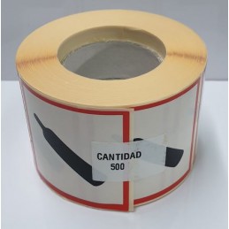 SYSSA - Tienda Online - Etiquetas adhesivas para envases "Gases Comprimidos" 50x50 mm