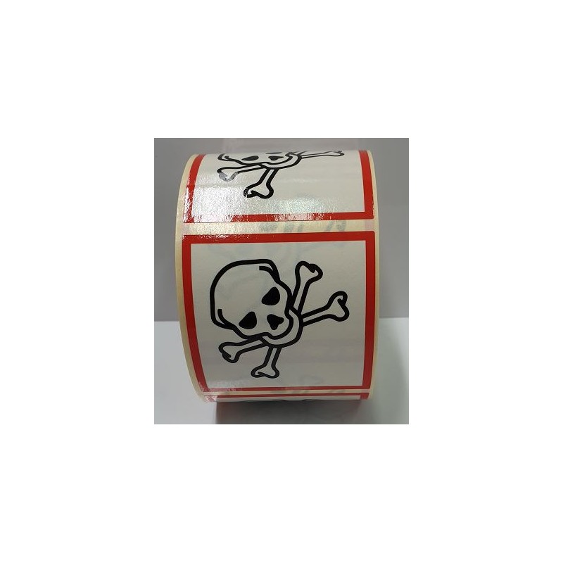 SYSSA - Tienda Online - Etiquetas adhesivas para envases "Tóxico" 25x25 mm
