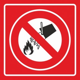 SYSSA - Señal En caso de incendio no usar agua - No Fotoluminiscente
