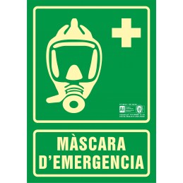 Senyal Màscara d'emergència...