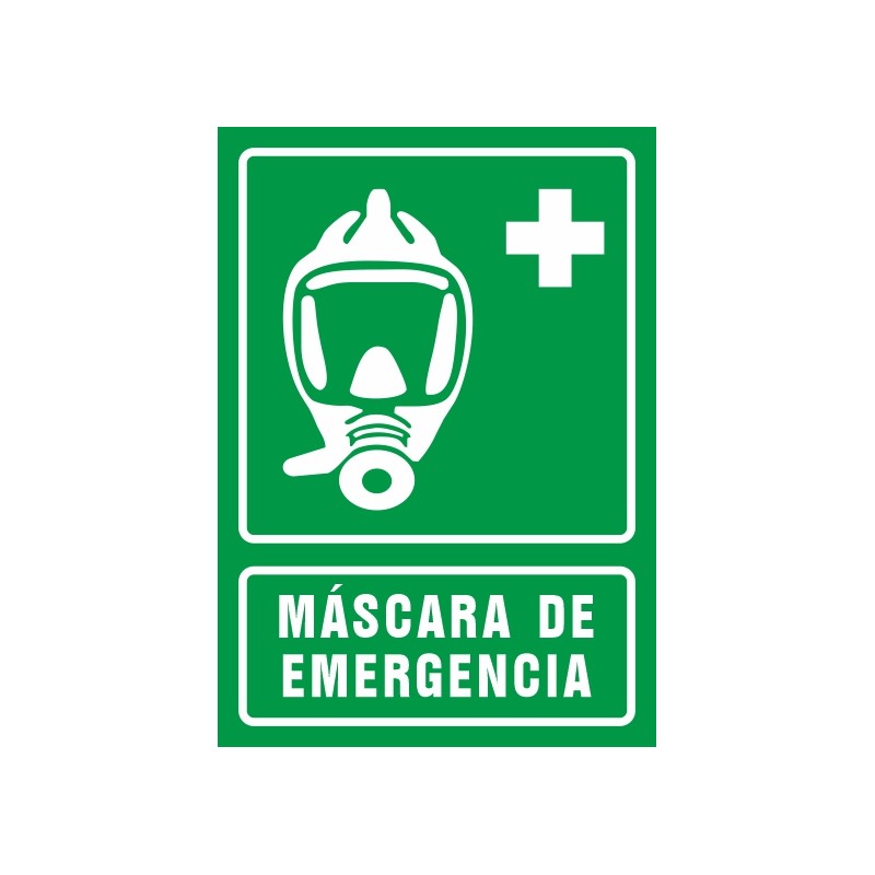 5099S-Señal Máscara de emergencia - Referencia 5099S