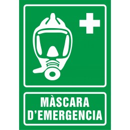 Senyal Màscara d'emergència...
