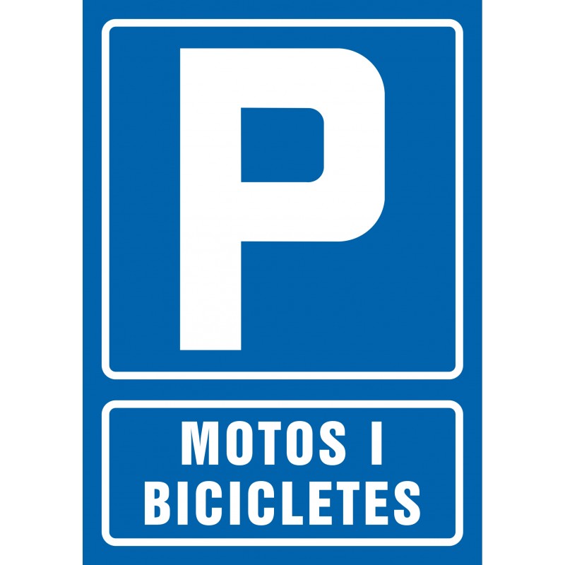 117S-Senyal Pàrquing motos i bicicletes - Referència 117S