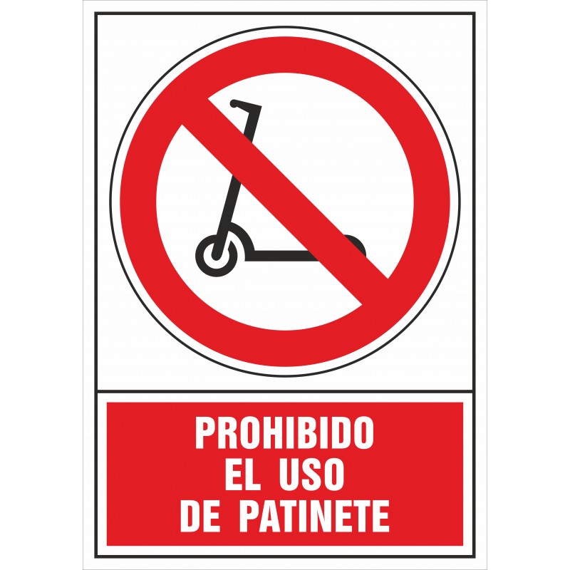SYSSA - Señal Prohibido el uso de patinetes - Referencia 3100S