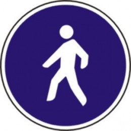 Camino reservado para peatones - R410 - Tipo MOPT