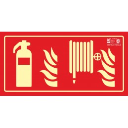 SYSSA -  Señal Extintor y Boca de Incendio - BIE - 7105F Fotoluminiscente - Homologada