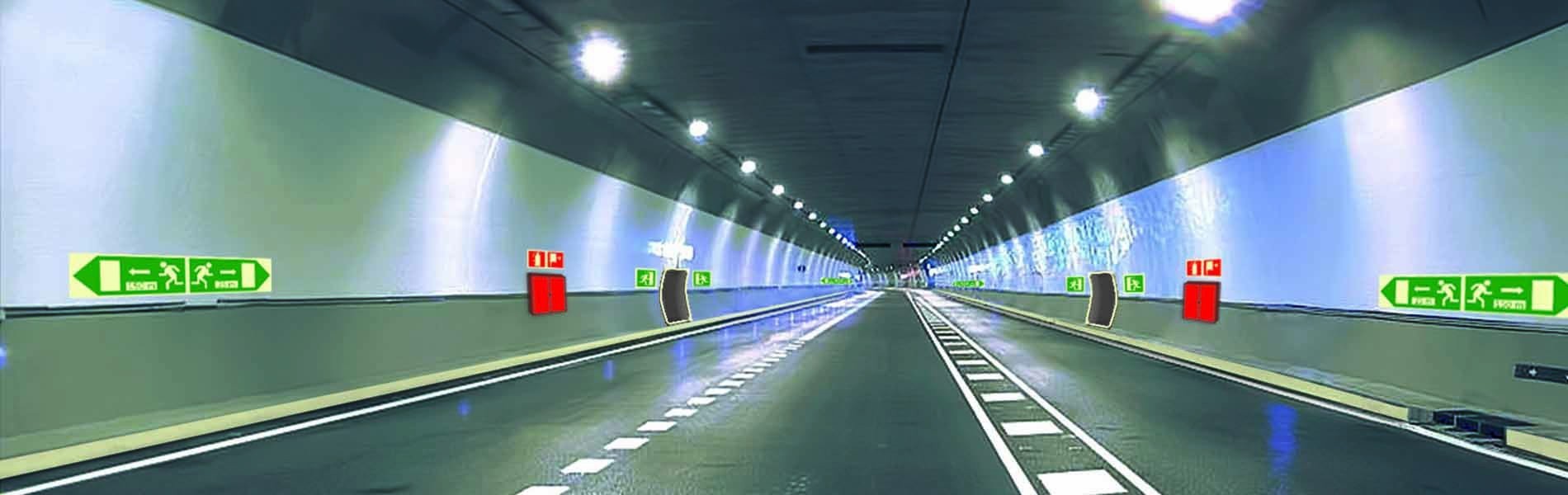 Señalizacion Fotoluminiscente de evacuación en túneles